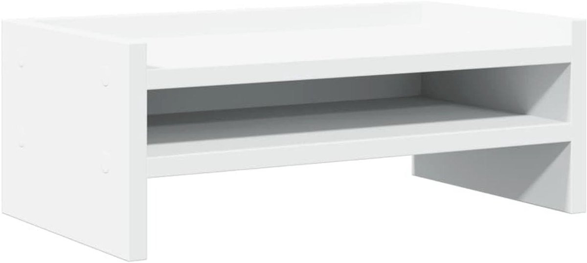 Monitorstandaard 42x24x16cm van gefineerd hout - Bureau organizer voor betere ergonomie