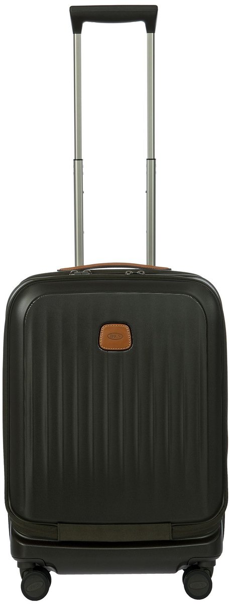BRIC'S trolley met laptopvak Taormina Trolley 55 cm Exp. With Pocket Olive donkergroen