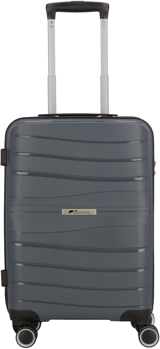 cocoono Leon 4 wielen Cabinewagen 55 cm - Harde bagage - TSA slot - anthrazit