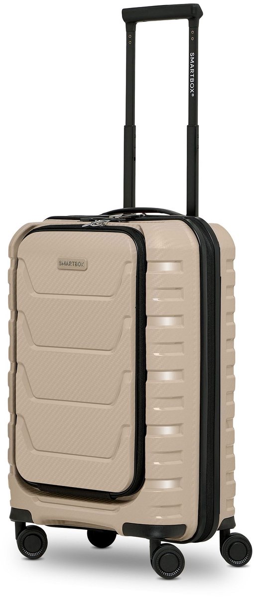 Smartbox Edition 01 4 wielen Cabinewagen 55 cm Laptopvak - Harde bagage - TSA slot - beige