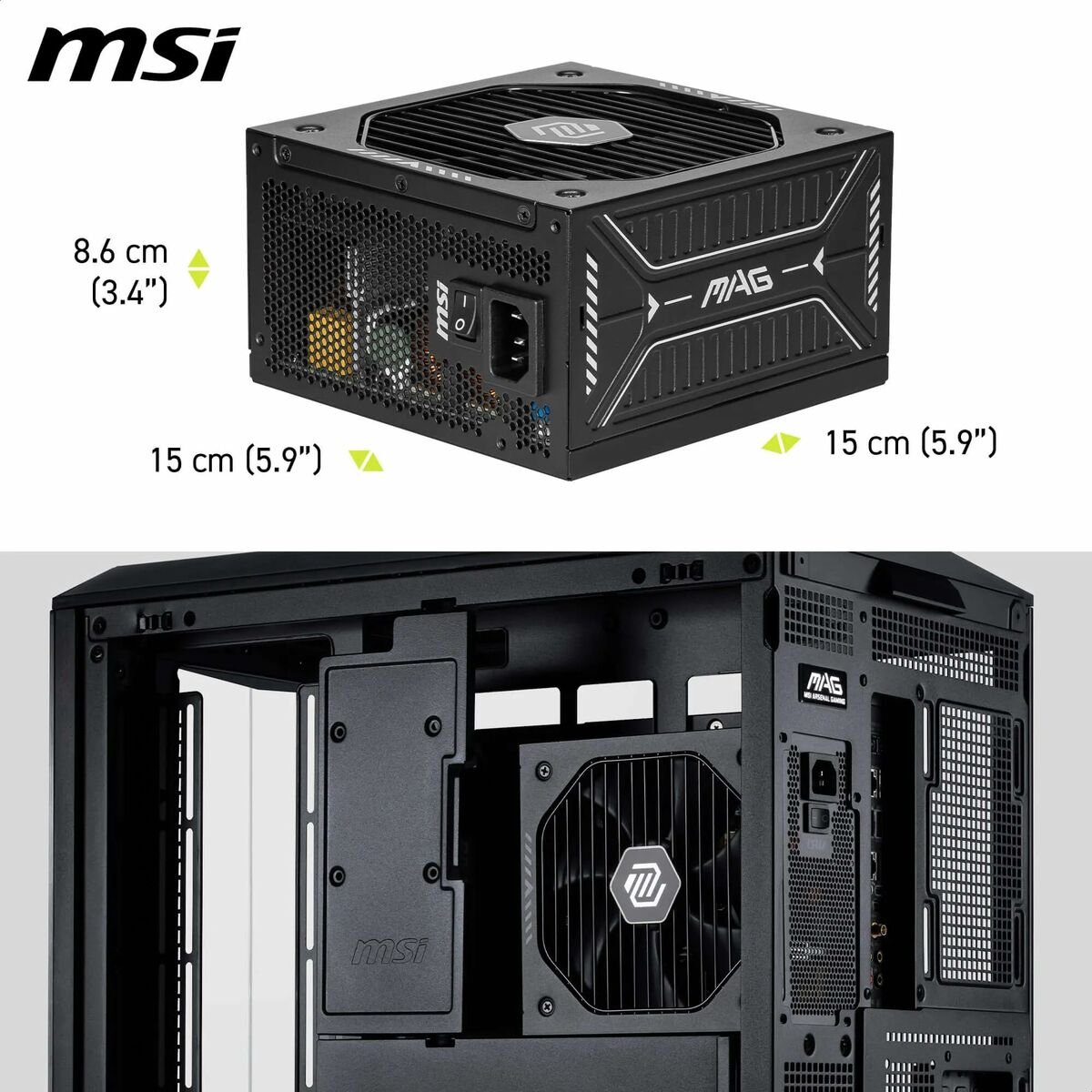 Msi 306-7Zp1B11-Ce0 750 W 80 Plus Gold Atx - afbeelding 5