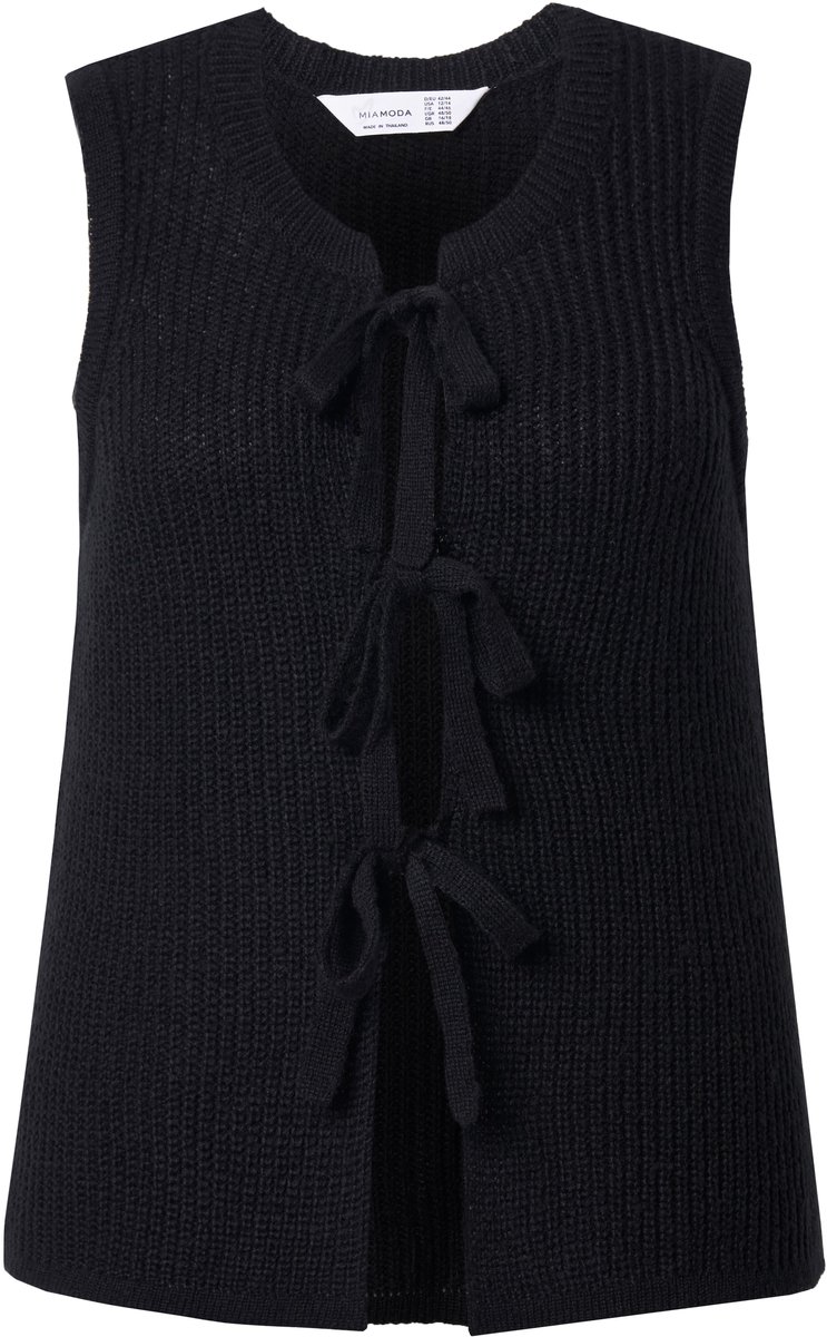 MIAMODA - Dames - Slip-over straight model striksluiting - Zwart - Maat 42+