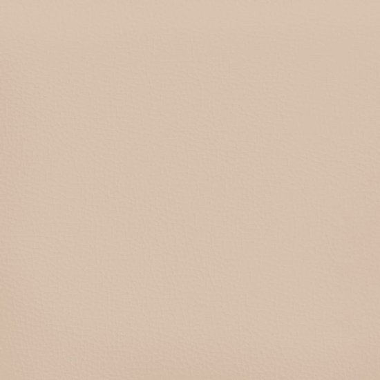The Living Store Sommier tapissier simili cuir cappuccino 140x200 cm - Sommier tapissier - Sommier tapissier - Lit - Lit bébé - Meubles de couchage - Cadre de lit - Sommier - Lit double - Sommier tapissier - Lits - Lits Berceaux