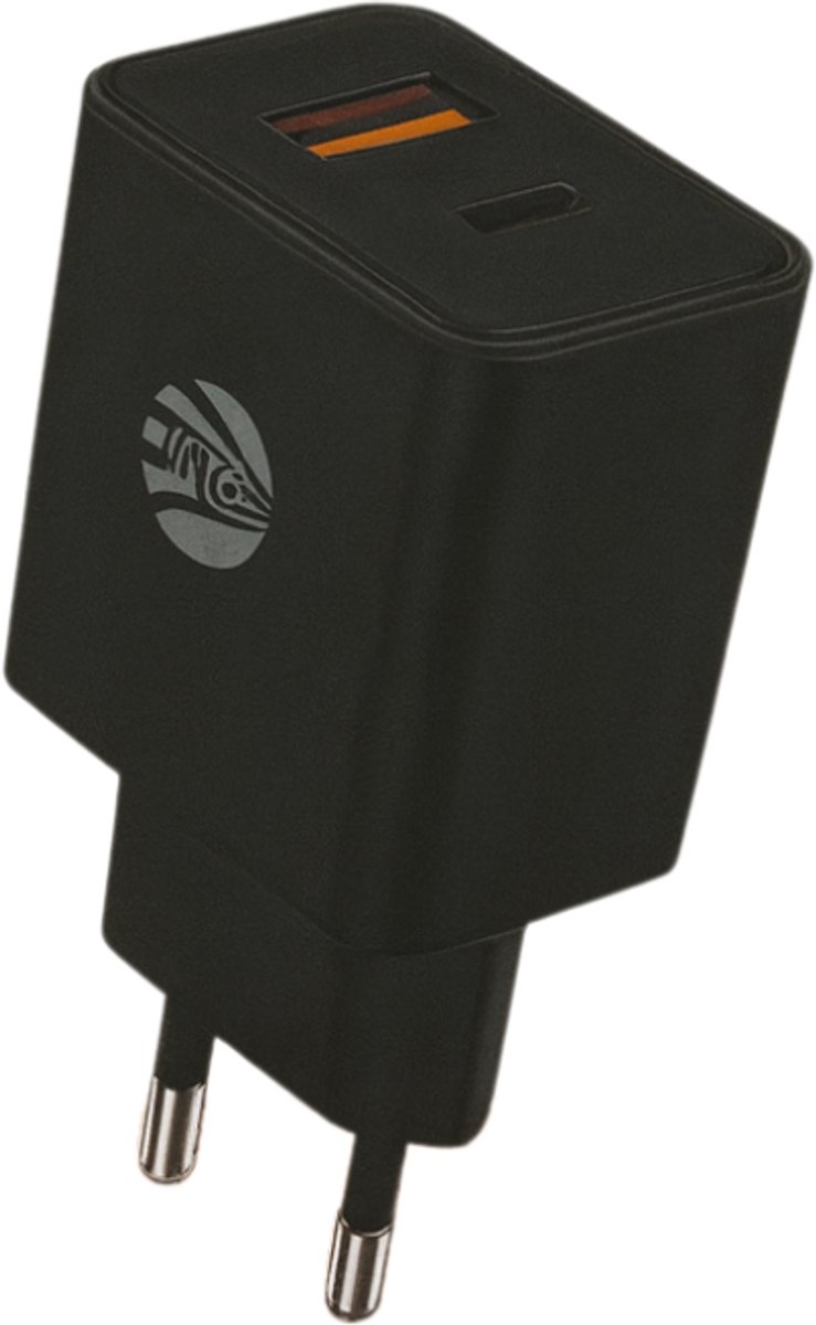 MG CDA125B Home Charger Adapter 25W - Type-C + USB - Zwart