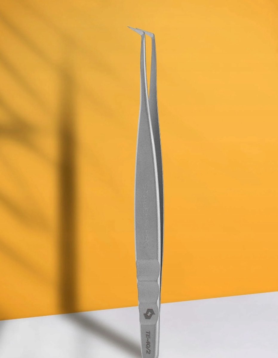 Staleks Pincet voor Wimperextensions EXPERT 40 Type 2 (L-vorm 70°)