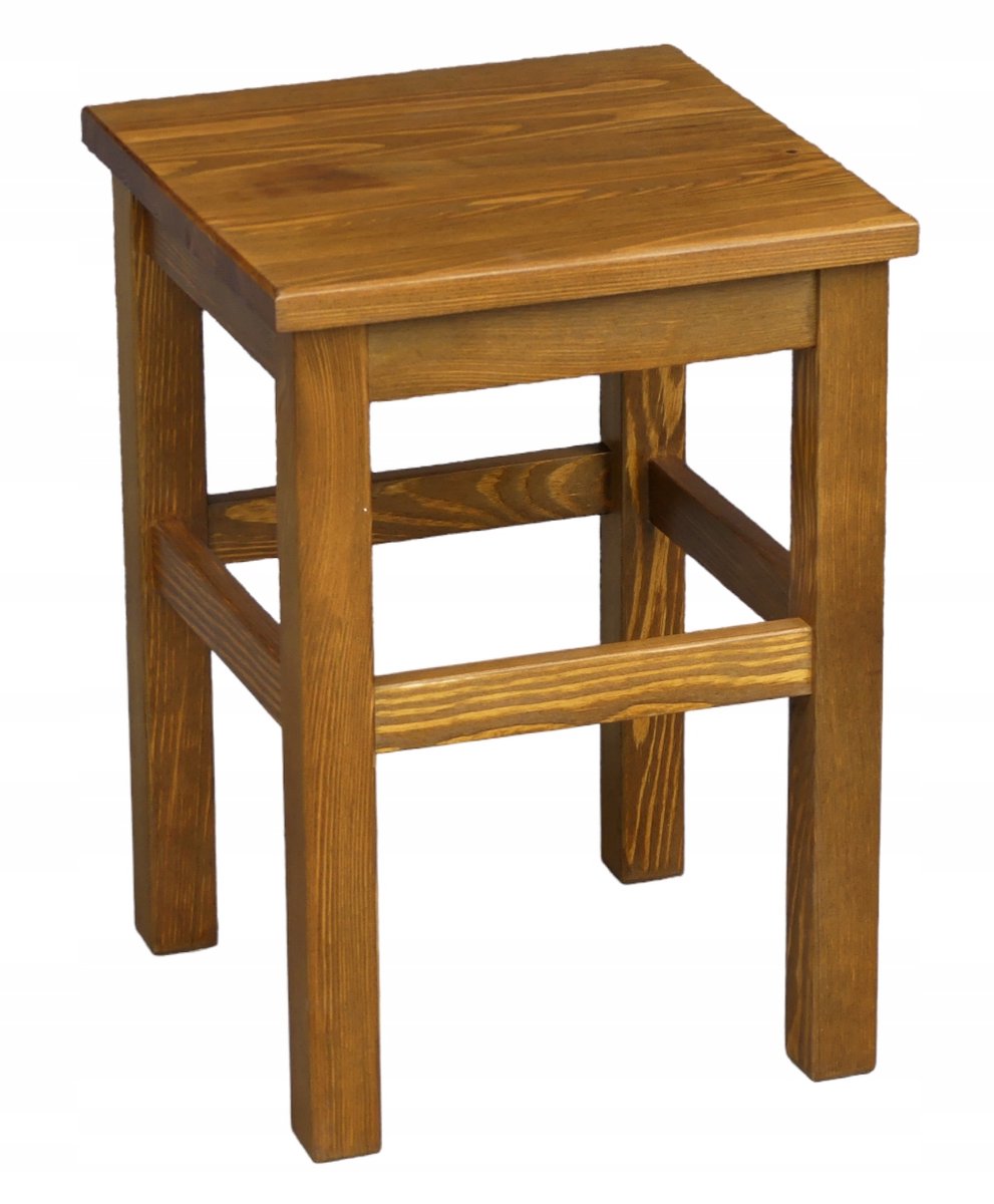 Moderne Keukentabouret in Rustieke Eik - Massief Hout
