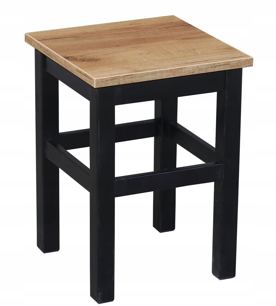Moderne Keukenkruk Zwart met Goud Craft Eiken Zitting