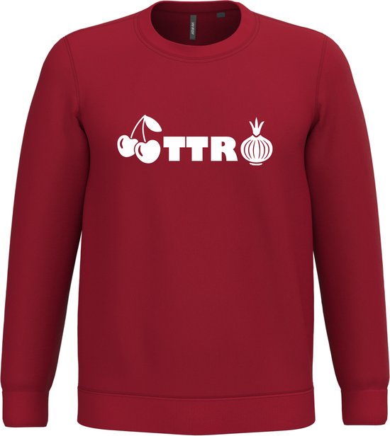 Pull de Noël (Cerise)TTR(oignon) | Pulls de Noël moches pour hommes et femmes | Pull de Noël | Rouge | taille M