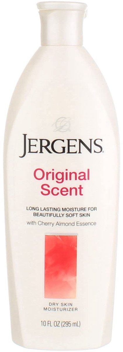 Jergens Original Scent with Cherry Almond Body Lotion - Extra Droge Huid Moisturizer & Softens, 295ml