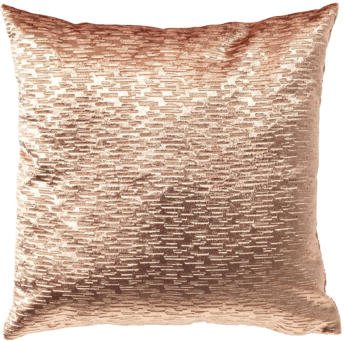 Dutch Decor JADI - sierkussen 45x45 cm - met glans - Tawny Brown - bruin - Inclusief binnenkussen - Luxe kussens voor woonkamer & bank Lichtbruin