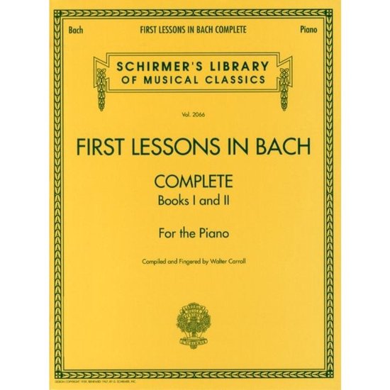 First Lessons In Bach Complete - cover