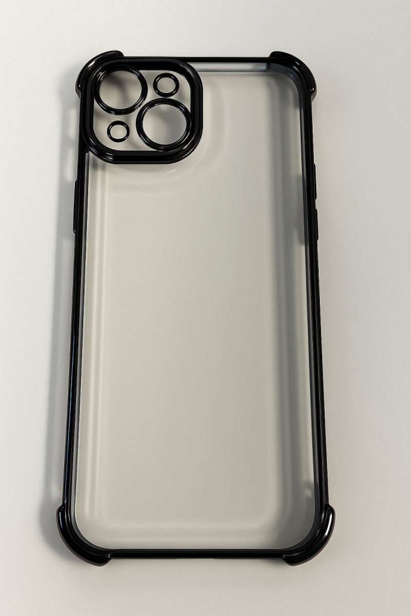 Ceezs TPU Shock Case met Camerabescherming – Geschikt voor iPhone 13 – Zwart