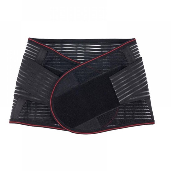 Rugbrace voor Onderrug - Pijnbestrijding - Rugband voor Lage Rugpijn - Rugsteun - Rugband Zwart XL