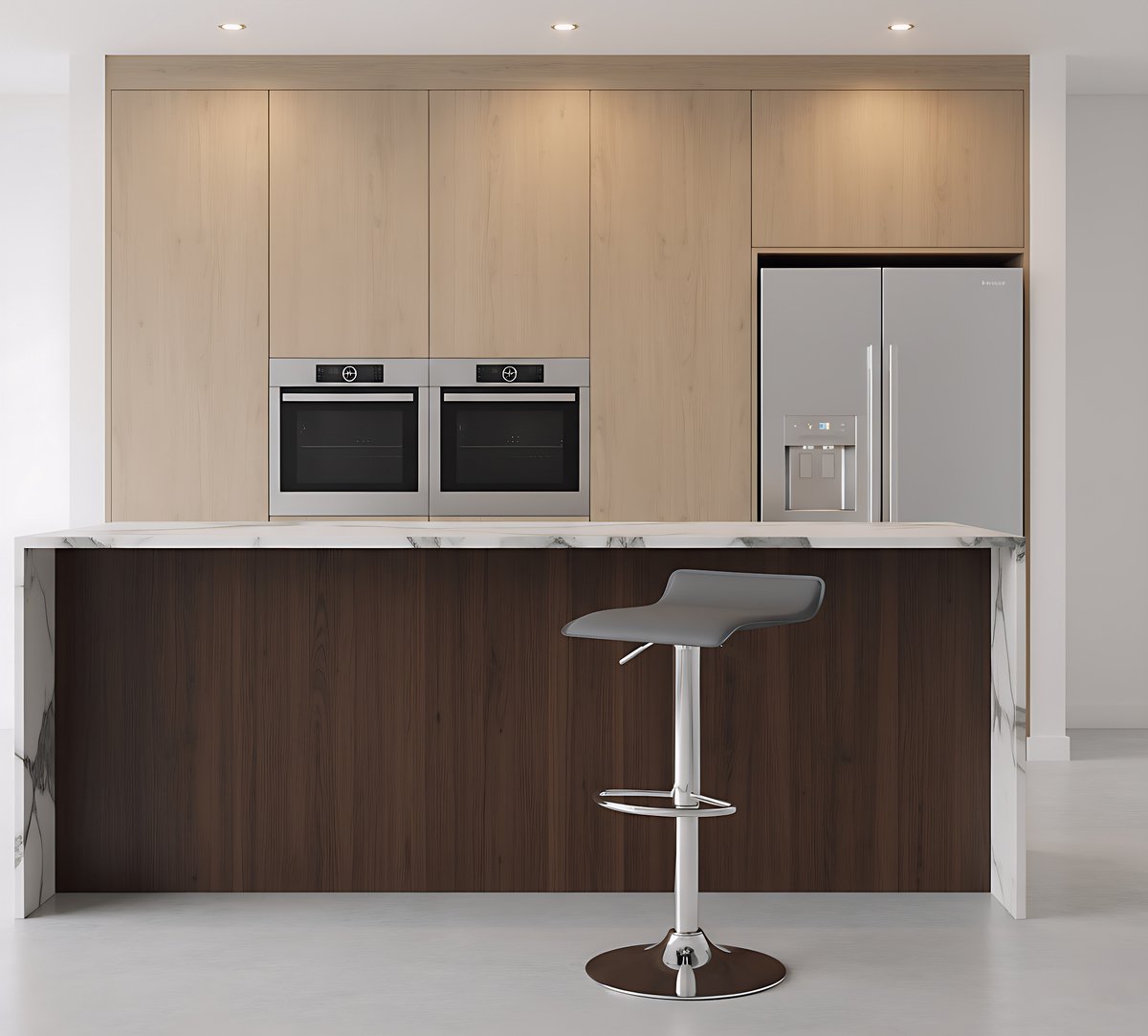 Set van 2 Design Barkrukken met Rugleuning - – In Hoogte Verstelbare 57,5–79 - Medahomestore