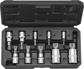 BGS Krachtdoppen set 1/2, veeltand (voor XZN) M4 - M16, 9 delig