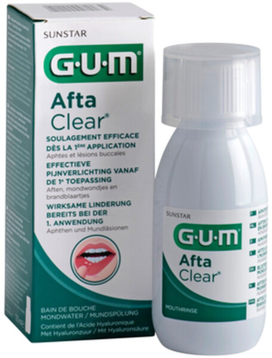 GUM AftaClear Mondwater - 8 x 120 ml - Voordeelverpakking