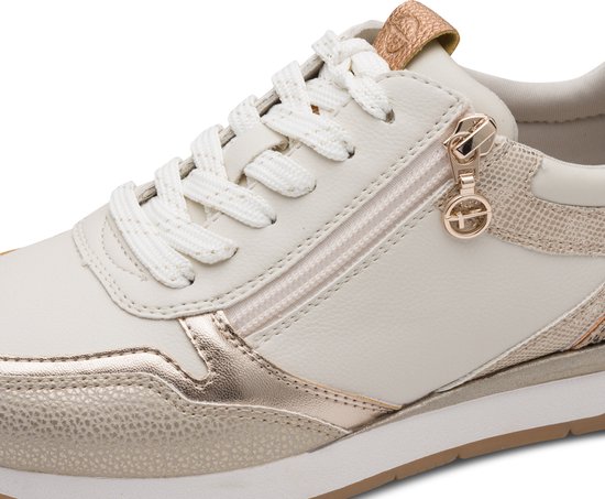 Baskets Tamaris femme blanc beige - Taille 38