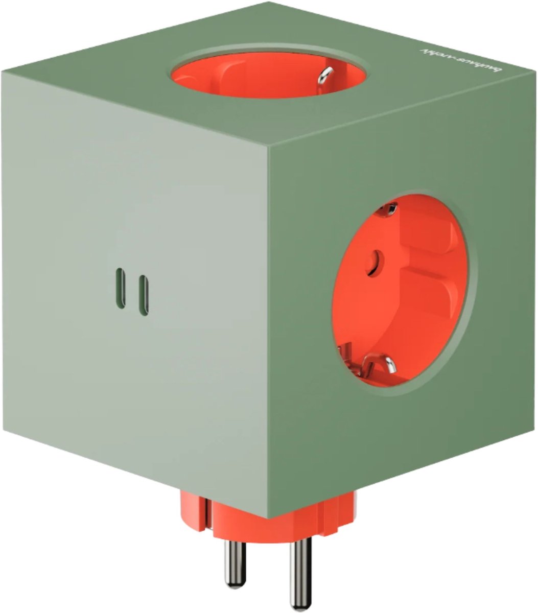 Avolt - Square 2 Design stekkerdoos - 3 stopcontacten + 2 usb-c - limited edition Bauhaus