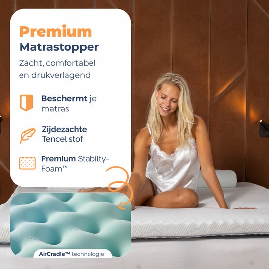Matras Best Life Topper 200x200 cm - Surmatelas - Top matelas 8 CM