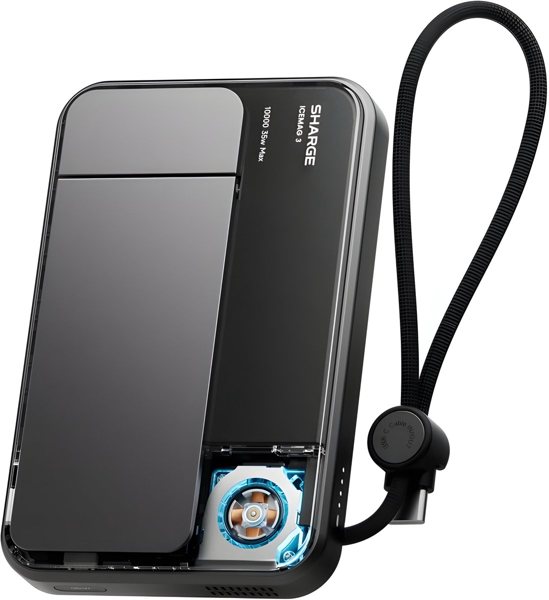 SHARGE ICEMAG 3 Powerbank Qi2.2 10000mAh- 35W - MagSafe - afbeelding 3