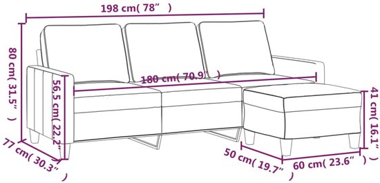 vidaXL-Driezitsbank-met-voetenbank-180-cm-stof-donkergrijs