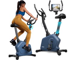 Trex Sport TX-380MB Rigon – Hometrainer – Magnetisch – Fitness Fiets – 8 Weerstandsniveaus – Fitnessapparaat voor Thuis – Hartslagmeter & LCD – 5 kg Vliegwiel – Max. 120 kg – Navy