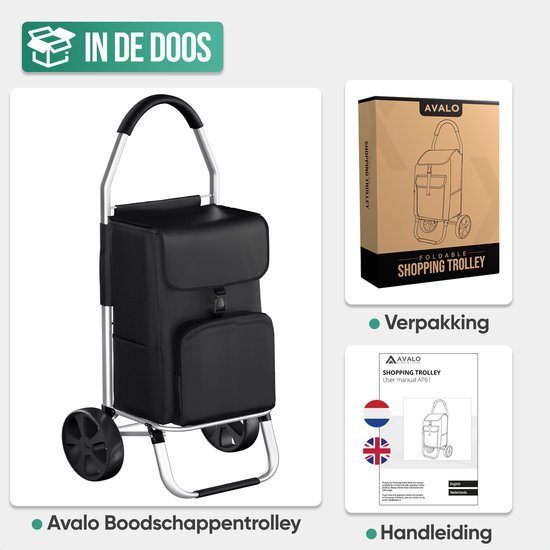 Genius Boodschappenmand Falko Donkerblauw Opvouwbaar 48 Cm X 27 28 Draaggewicht 25 Kg Inhoud Ca 26 L 662100508