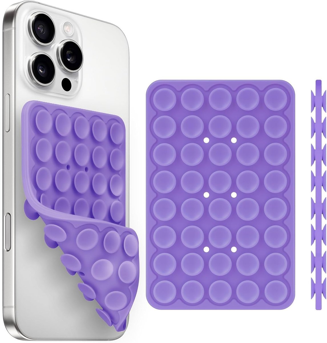 Zuignap matje Anti-slip telefoonhouder Silicone zwart Zuignap matje Anti-slip telefoonhouder Silicone zwart