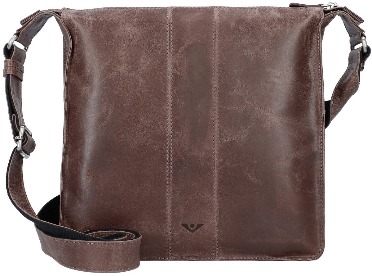 VOi Leren Schoudertas City Cowboy Insa Crossbody Bag Brown Bruine