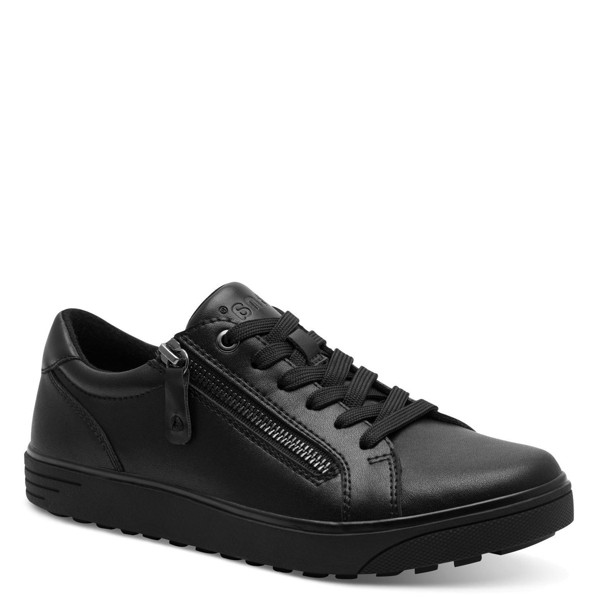Jana Dames Sneaker - 23702-001 Zwart - Wijdte H - Maat 37