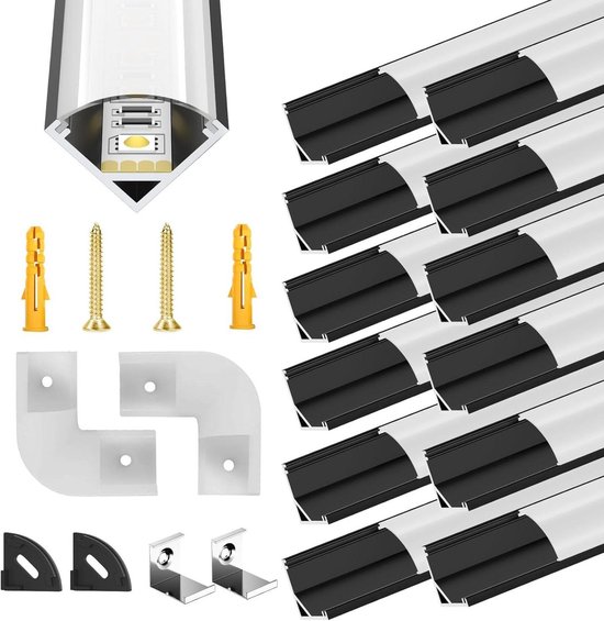 Emuca - Deurklink voor glazen deurslot - U-vormig - Aluminium - Zwart Emuca - Deurklink voor glazen deurslot - U-vormig - Aluminium - Zwart