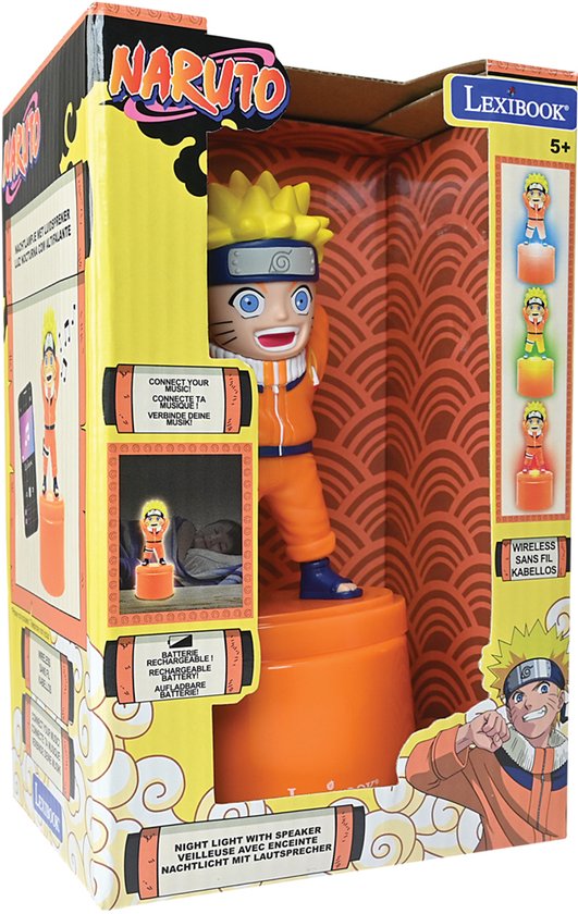 Naruto 3D-nachtlampje met zacht wit licht van Merkloos — afbeelding 5