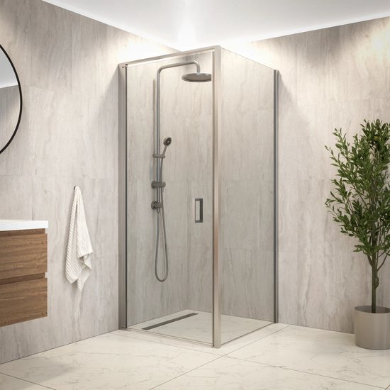 Luca Varess Talan Douchecabine 90 x 90 cm Helder glas | X²O Badkamers