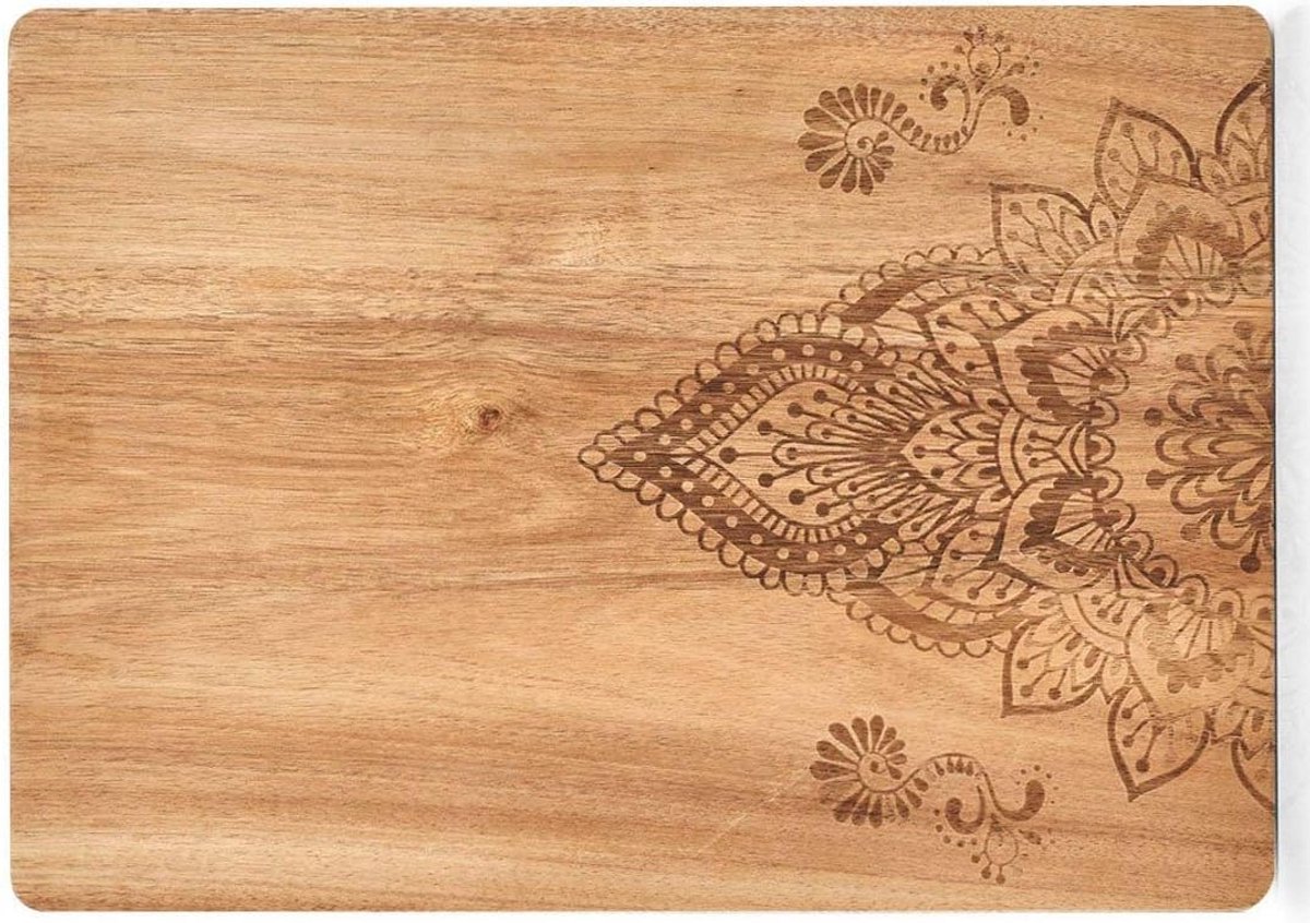 Vierkante Houten Snijplank 40x29 cm - Stevige Keukenplank voor Brood en Vlees