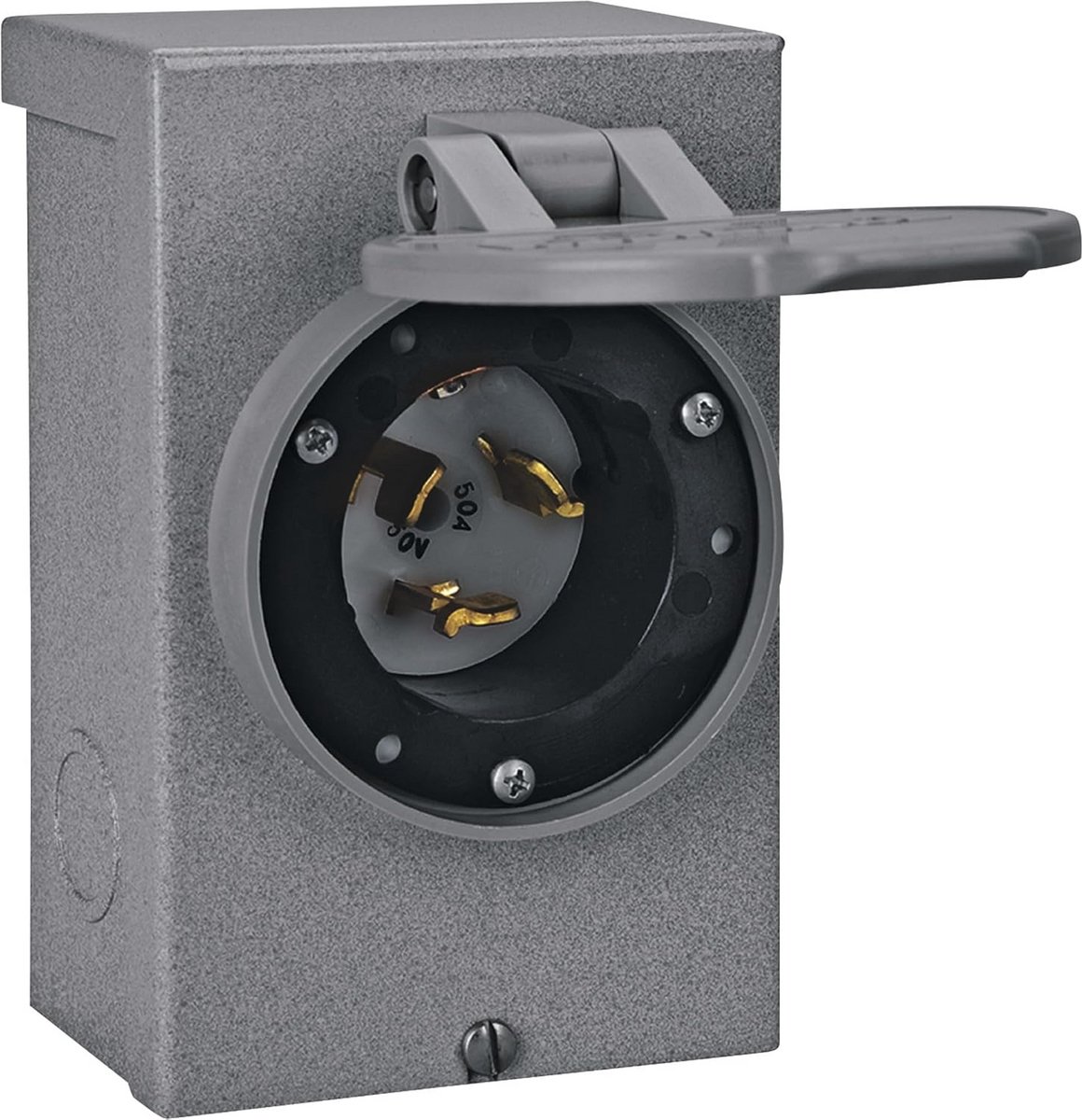 50 Amp Generator Stroom Inlaatbox - Buiten Gebruik - Stroomvoorziening tot 12.500 Watt