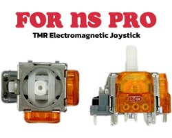 2 Geschikt voorTMR elektromagnetische joysticks, Geschikt voor NS PRO controller, 3D analoge joystick vervangingsonderdelen, duimjoysticks