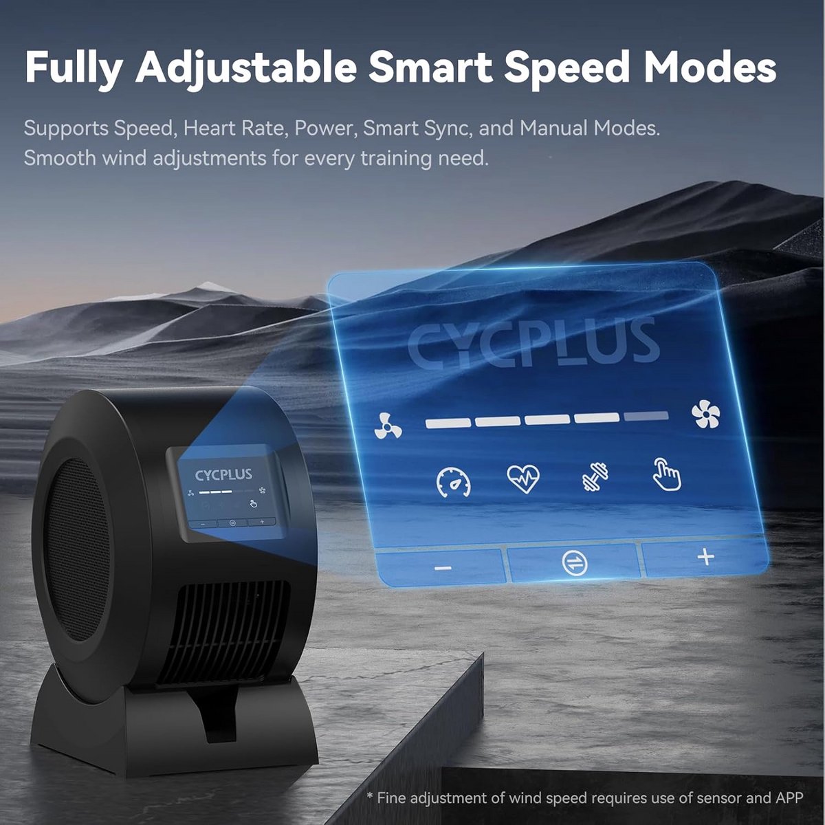 Intelligente Indoor Fietsventilator met App en Afstandsbedieningsopties