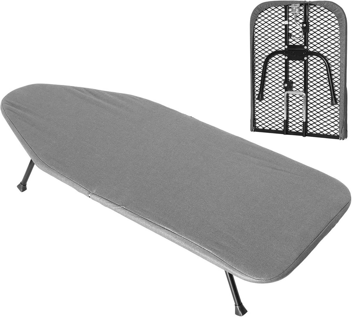 Opvouwbare Strijkplank met Ondersteuning & Hittebestendige Bekleding - Tafelmodel