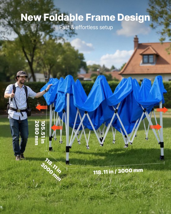 Draagbare spuitcabine, 115,35 x 115,35 x 71,26 inch spuittent met waterdichte hoes, opvouwbaar frame en dubbele gaasramen aan de zijkant voor voertuigen, meubels en motorfietsen van Merkloos — afbeelding 3