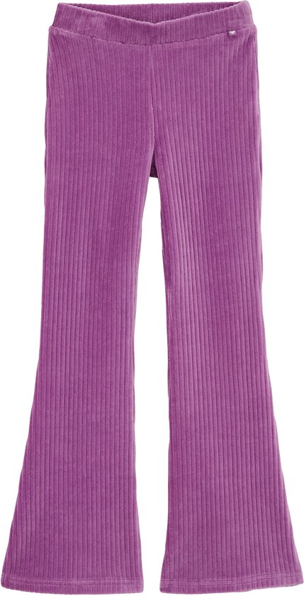Leggings côtelés évasés en velours WE Fashion Filles