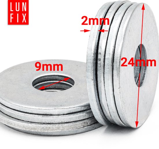 Lun Fix Draadstang M8 X 1000 Mm – Set Van 10 Stuks, Sterkteklasse 4.8, DIN 975, Verzinkt – Ideaal Voor Bouw En Montage