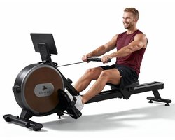 Lugia Roeitrainer - Magnetische Roeimachine - 8 Weerstandniveaus - Geschikt voor lange gebruikers - Inklapbaar Roeiapparaat -