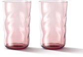 Paveau Swirl Silt - Longdrinkglazen (460 ml) - Set van 2 - Mondgeblazen Borosilicaatglas