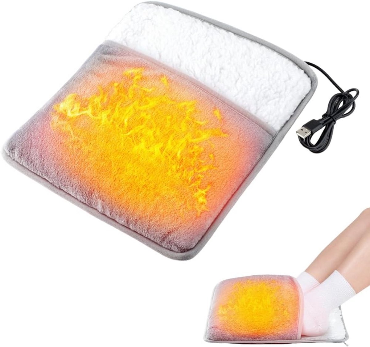 Elektrische Voetenwarmer met Constante Temperatuur en USB-Aansluiting