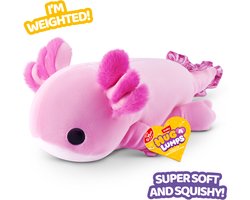 Zuru knuffel Axolotl verzwaard pluche 35 cm knuffeldier comfort.