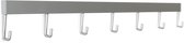 STAS Wandrek / Kapstok – 60cm - Aluminium - universeel ophangrek en kapstok voor jas, tas en accessoires