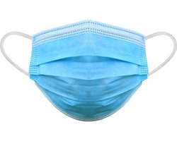 Mondkapjes 100x, beschermend, niet medisch, blauw, Mondmaskers, Wegwerp, beschermmaskers, hygiene maskers, stofmaskers, schuurmaskers, klusmasker, dagelijks gebruik, Hygiëne masker, ademhalingsmasker