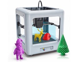 3D-Printer Nano met 80 Meter PLA Filament - Printresolutie: 0,05 mm - DIY - Compleet Pakket - Educatief en Interactief Speelgoed - Cadeau voor Jongens en Meisjes - 0,2 mm - Hobby - Wit - 3D&Print