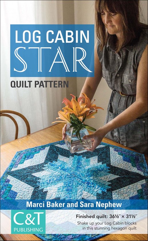 Log Cabin Star Quilt Pattern - cover