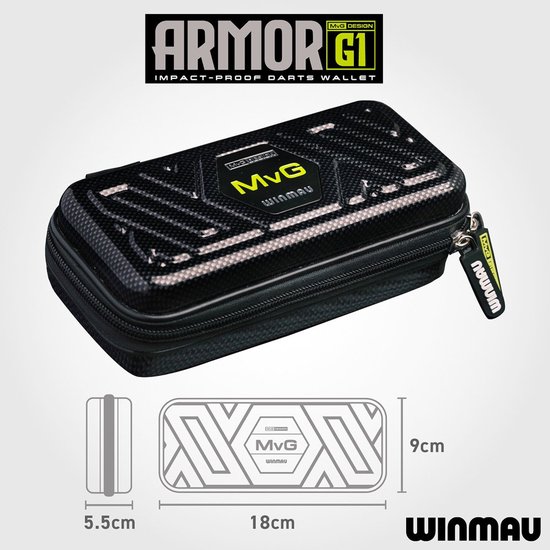 Winmau Michael van Gerwen G1 Armor - Dart Case van Merkloos — afbeelding 2